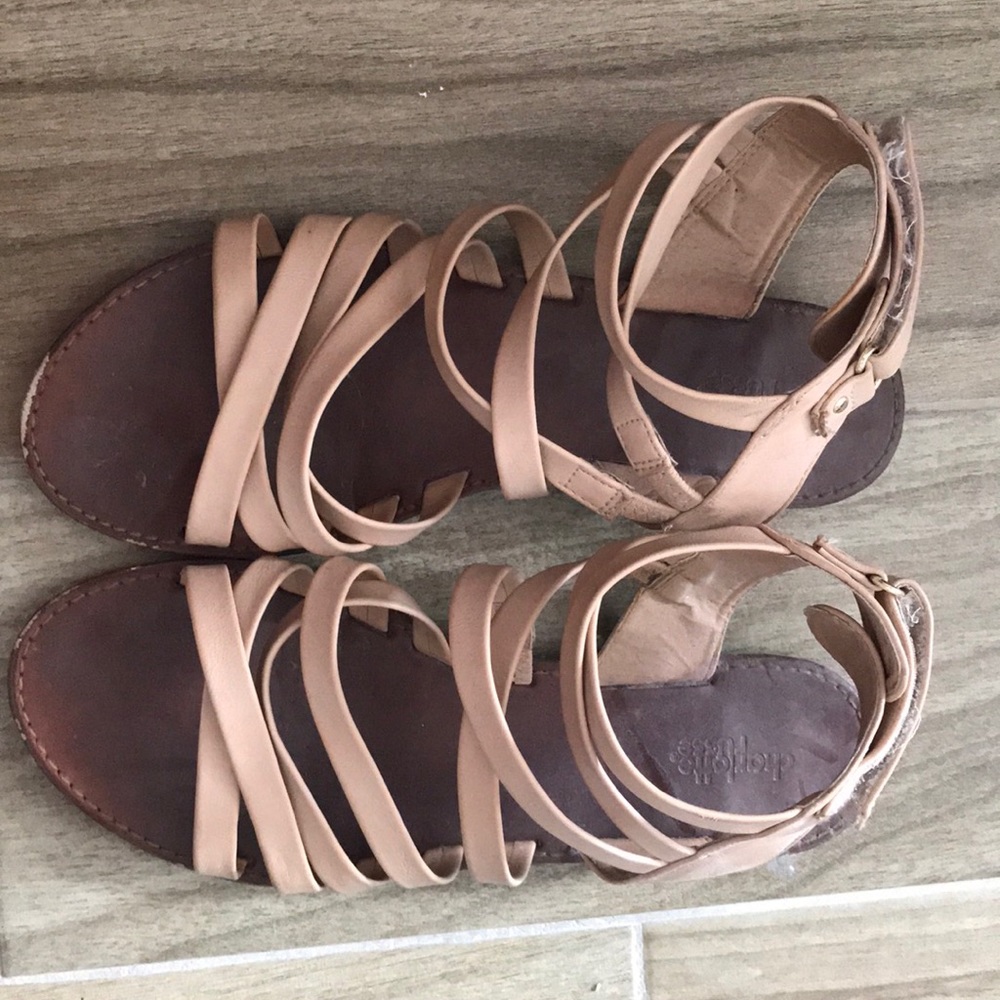 Charlotte Russe cream sandals | Size 8